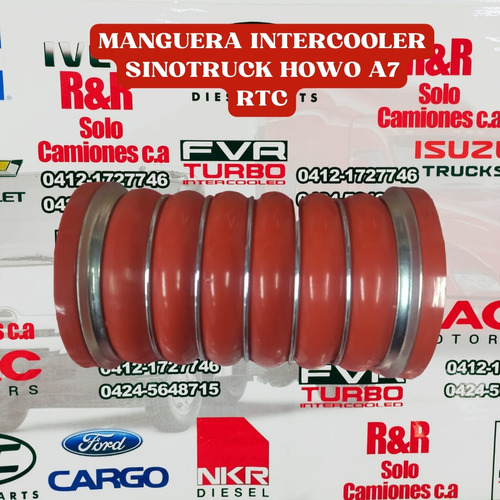 Manguera A7 Howo Sinotruck (inter Cooler) Rtc