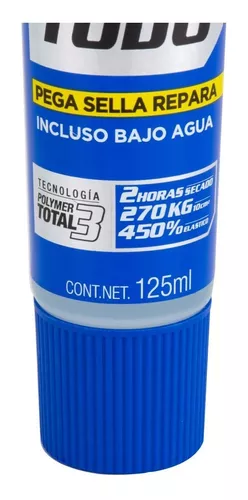 Adhesivo sellador Total Tech color blanco tubo 125ml