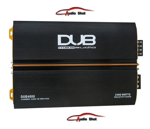 Amplificador Dub Audiobahn De 4 Canales 2400w Mod. Dub4000