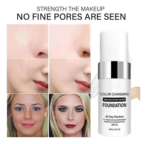 Base De Maquillaje Que Cambia De Color Para Piel Envejecida