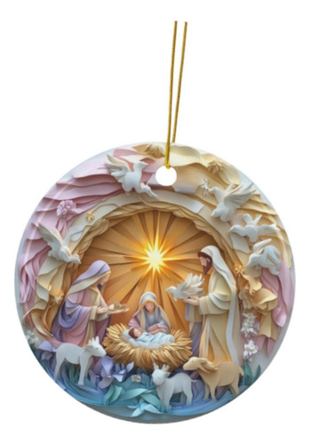 Fs 2 Adorno Para De Navidad, Pequeño Colgante De Nacimiento