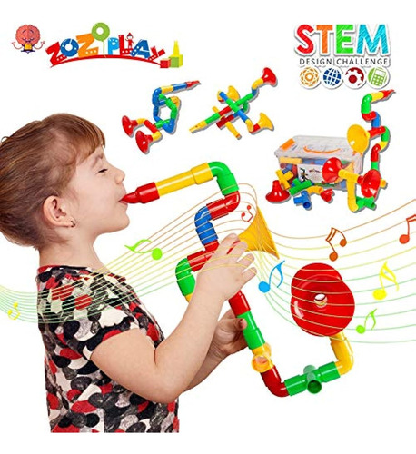 Zozoplay Stem Toys Candados Para Tubos 72 Piezas Tubulares Y