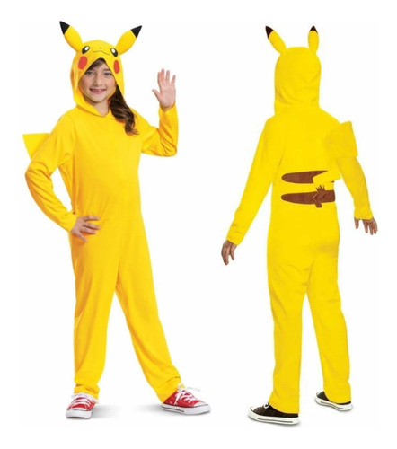 Disfraz Pokemon Pikachu Talla M Marca Disguise Unisex