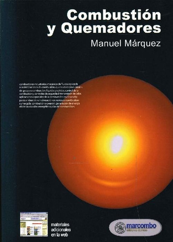 Libro Combustión Y Quemadores De Manuel Márquez Martínez