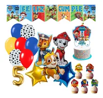 Comprar Combo Deco Globos Banderin Paw Patrol Feliz Cumple