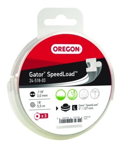 3 Pz Hilo Nylon Gator Speed 5.5 Mts C/u 2.9 Mm - 24-518-03