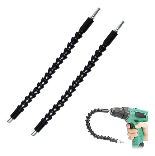 Extensiones De Broca Flexible De 1/4 PuLG Con Eje Ajustable
