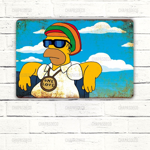 Cartel De Chapa Los Simpsons®