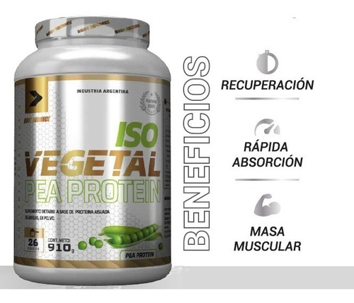 Imagen 3 de 7 de Proteína Vegana Aislada De Arveja Body Advance. Plant-based