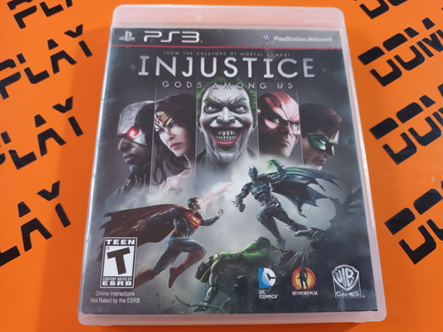  Injustice Gods Among Us Ps3 Detalles Disco Físico Dom Play