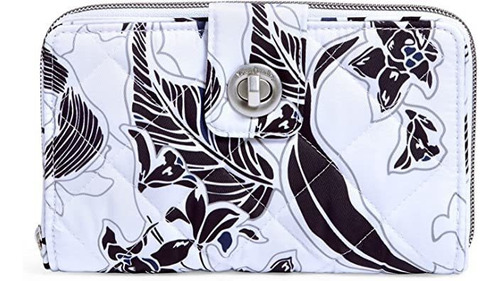 Vera Bradley Performance Twill Turnlock Wallet With Rfid