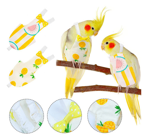 Empañal Ave Perico Loro Ninfa Agarponi Paloma Cacatua, 2 Uni