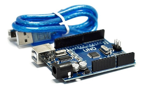 Imagen 1 de 2 de Tarjeta De Desarrollo Uno R3 Compatible Arduino + Cable Usb