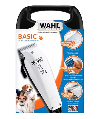 Kit Wahl Maquina Corte Rasuradora Canino Para Mascotas Origi