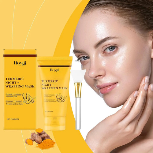 Mascarilla De Envoltura Nocturna Con Colágeno Y Cúrcuma Revi