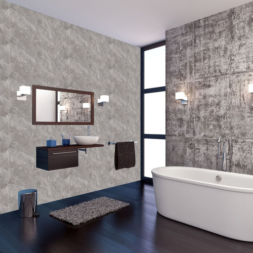 Kolertech Placa Autoadhesiva 30x60m Pared Color Carrara Gray