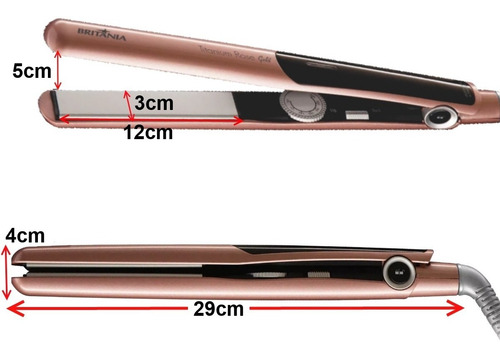 Imagem 2 de 9 de Chapinha De Cabelo Britânia Nano Titanium 220°c + Modelador