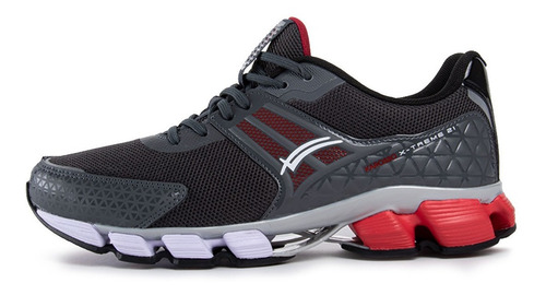 Imagen 3 de 6 de Tenis Para Correr Hombre Karosso Oxford Rojo 6331