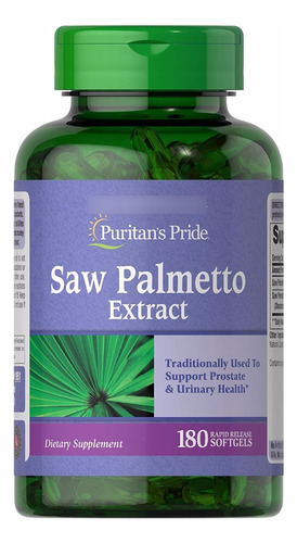 Saw Palmetto Apoyo Prostata -180 Softgels Producto Americano