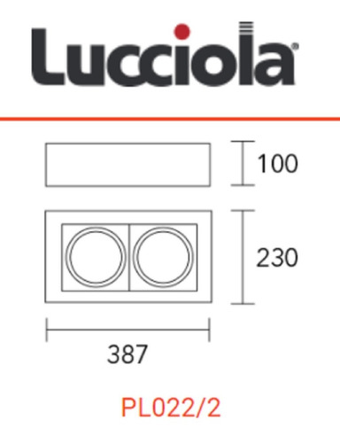 Cardanico Plafon P/2 Ar111 Negro Space Lucciola Pl022/2 Cta
