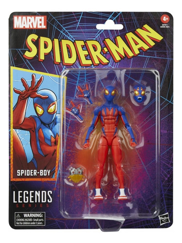 Boneco de ação do Garoto-Aranha da série Marvel Legends