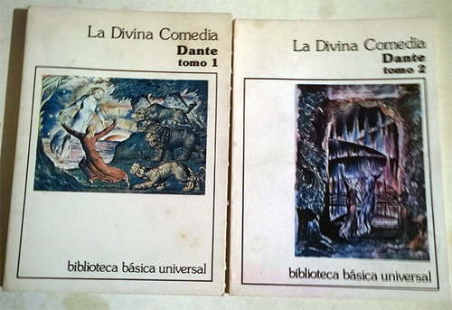 Libro De Dante Aligheri : La Divina Comedia (2 Tomos)