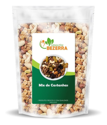 Mix De Castanhas 1kg - Nuts Selecionados Safra Nova