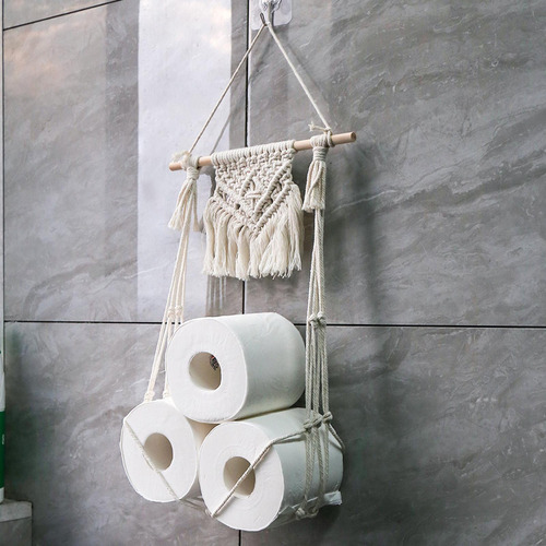 Bolsa De Malla Para Almacenamiento De Papel Higiénico Para