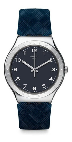 Reloj Swatch De Hombre Azul Con Números Inkwell Yws102