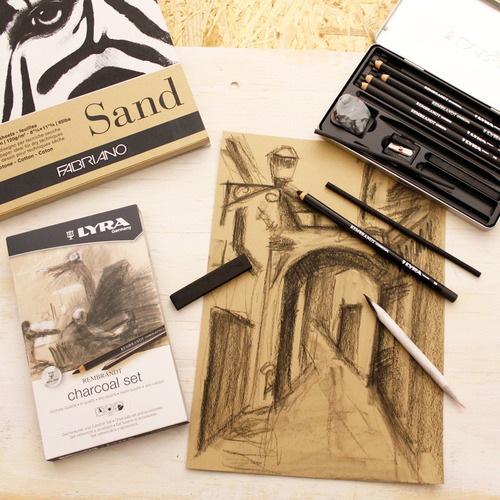 Block Dibujo Fabriano Toned Paper Sand 50h 21x29 Color Arena