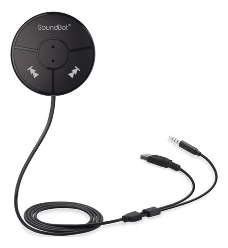 Soundbot Sb360 Bluetooth Para Auto + Cable Auxiliar 3.5 Mm