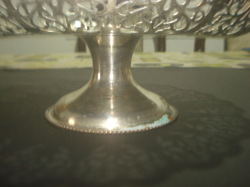 Masitero De Pie Metal Plateado Con Manija (Usado)