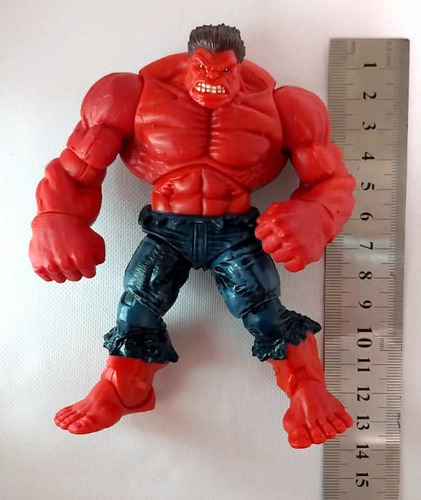 Marvel Universe Hulk Vermelho - Original E Loose (Usado)