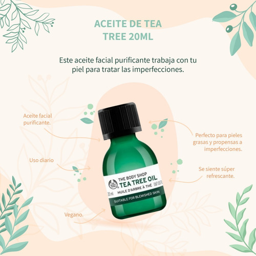 Imagen 2 de 6 de Aceite De Tea Tree 20ml