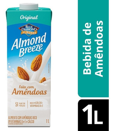 Bebida Vegetal de Amêndoa Original Almond Breeze 1L