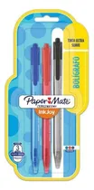 Comprar Set X3 Colores Boligrafo Retractil 1mm Paper Mate Inkjoy
