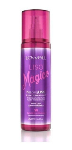 Fluido Termoativado Liso Mágico 200ml - Lowell