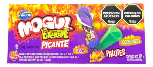 Palotes Mogul Extreme Picante Uva Y Manzana 48u 8 X6u