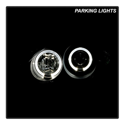 Imagem 7 de 9 de Farol Civic 1999 2000 Angel Eyes Led Máscara Negra