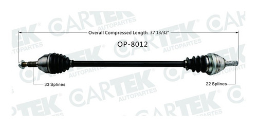Flecha Delantera Der Saturn Astra 2008-2009 Tm L4 1.8 Ck