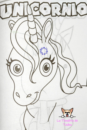 15 Libros Para Colorear Unicornio, 16 Paginas Tamaño Carta