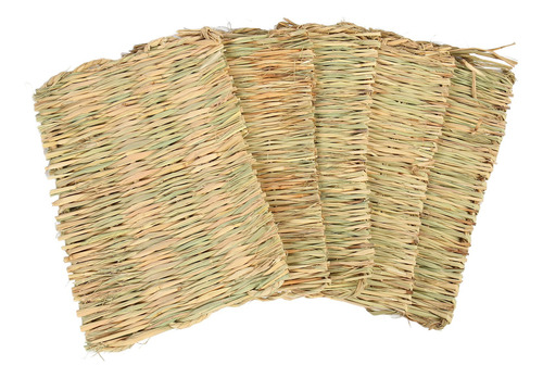 Alfombrilla De Cama Tejida Con Césped, 5 Unidades, Diseño De