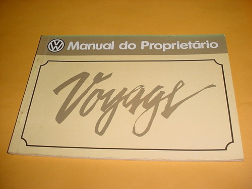 Manual Original Vw Volkswagen Voyage 82 Otimo Estado