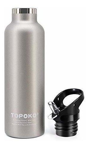 Topoko 25 Oz Doble Pared Botella De Agua De Acero B11xr