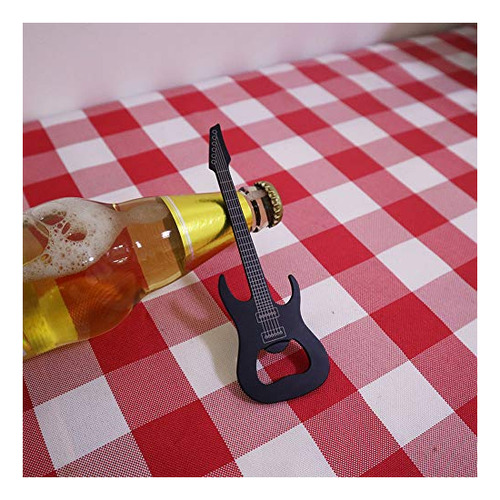 Abrebotellas De Acero Inoxidable En Forma De Guitarra