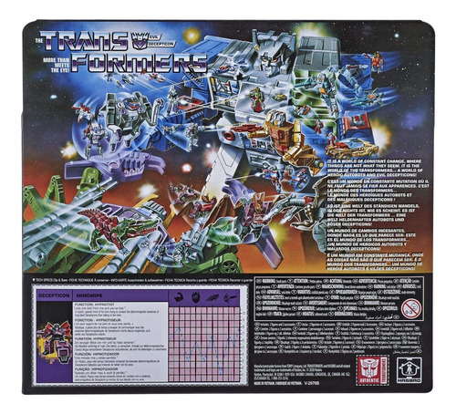 Transformers 2021 Figura Moderna En Empaque Retro Decepticon