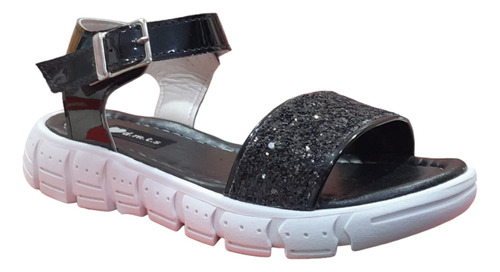 Sandalia Para Nenas Niñas Tiras Brillo Plataforma Glitter 