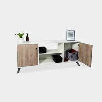 Comprar Rack Mesa Tv Led Nordico Escandinavo Moderna Puertas Color Báltico\u002FEscandinavo