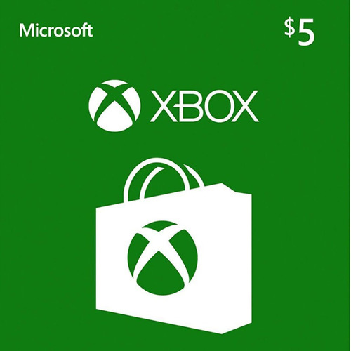 Microsoft Gift Card Cartão Xbox Live Americana $5 Dólares