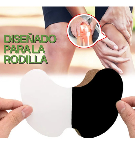 Rodillera Elástica + 10 Parches Calientes Dolor Muscular Rod